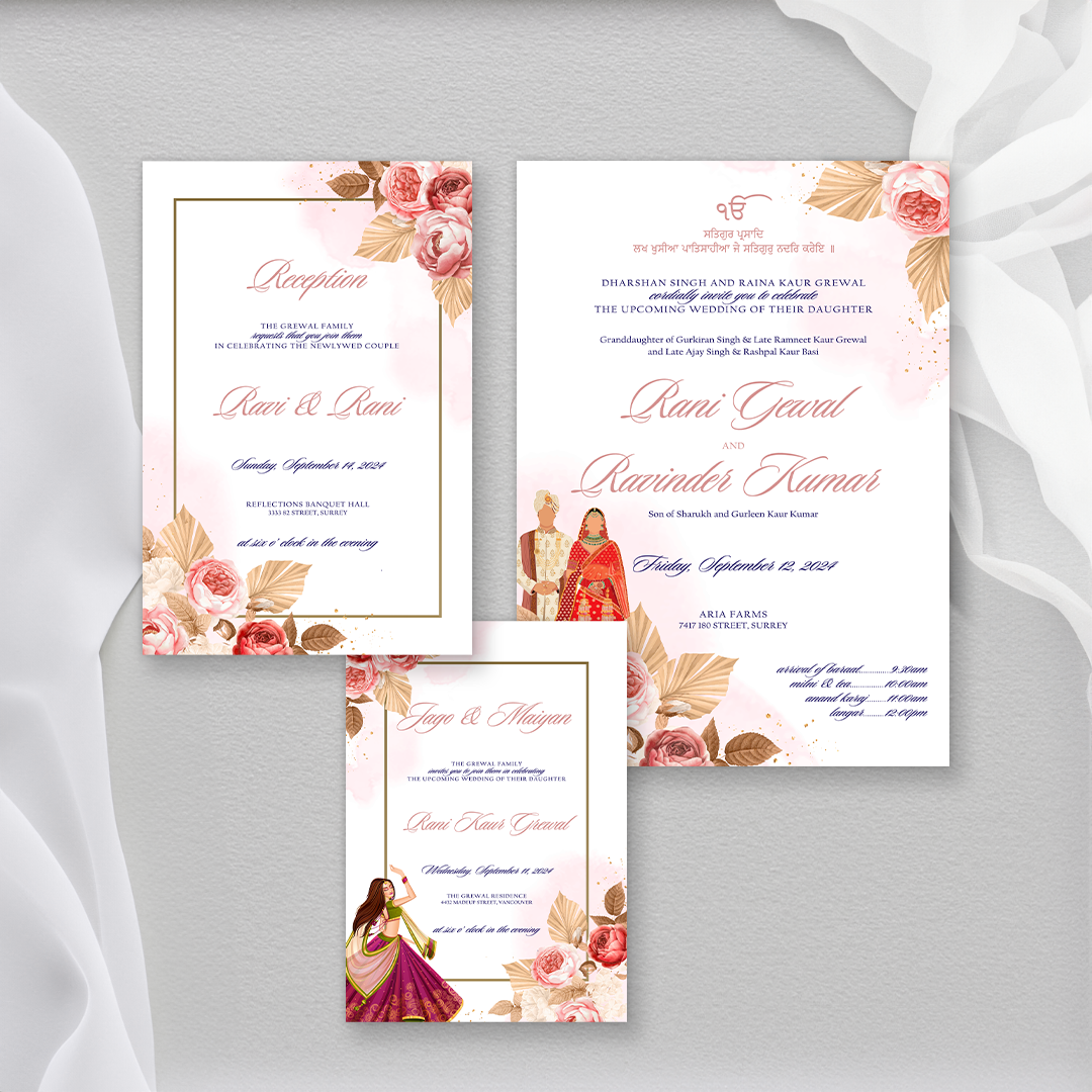 Autumn Bliss 4-piece Invitation Suite