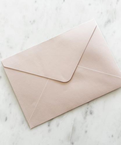 Blush Pink Shimmer Envelope