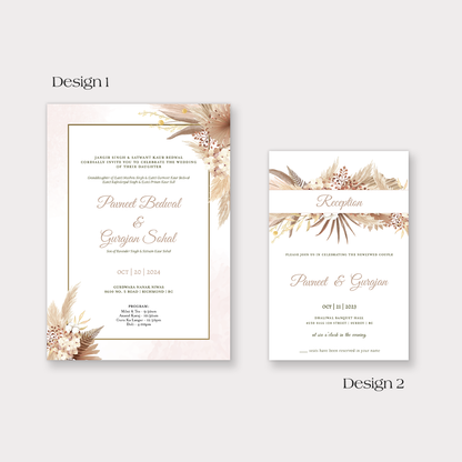 Boho Bliss 2-piece Invitation Suite