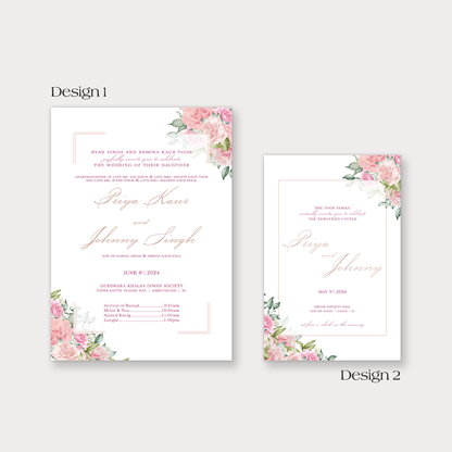 Rose Garden 4-piece Invitation Suite