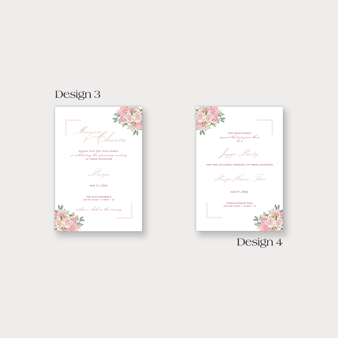 Rose Garden 4-piece Invitation Suite