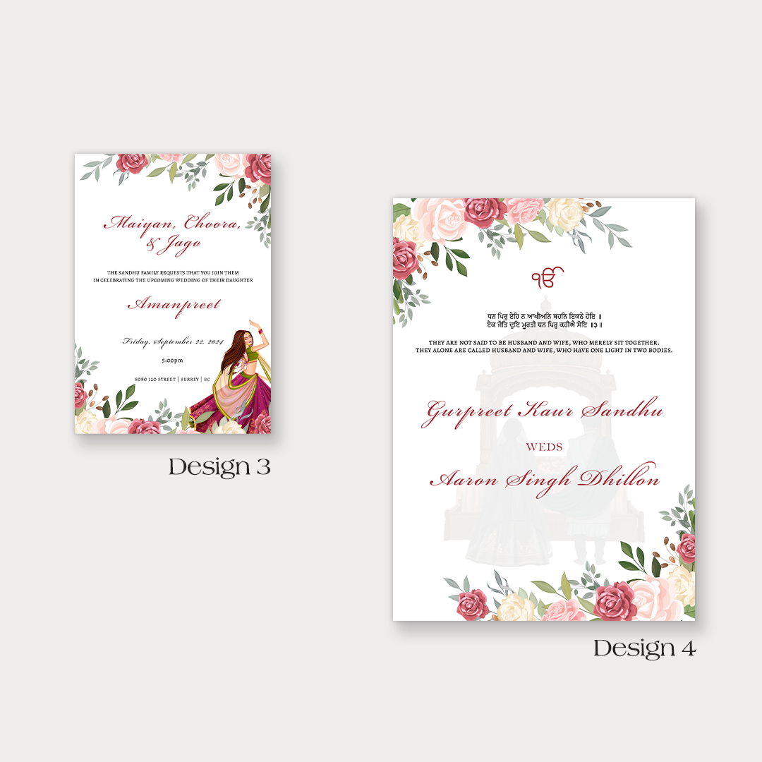 Vibrant & Vivacious 4-piece Invitation Suite