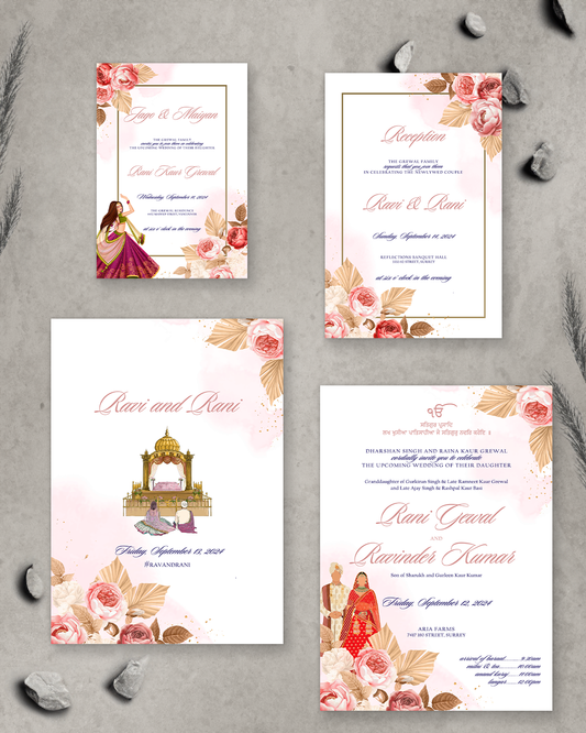 Autumn Bliss 4-piece Invitation Suite