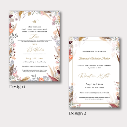 Love is in Bloom 4-piece Invitation Suite