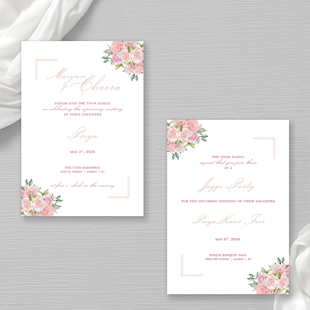 Rose Garden 4-piece Invitation Suite