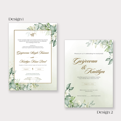 Mint to Be 4-piece Invitation Suite