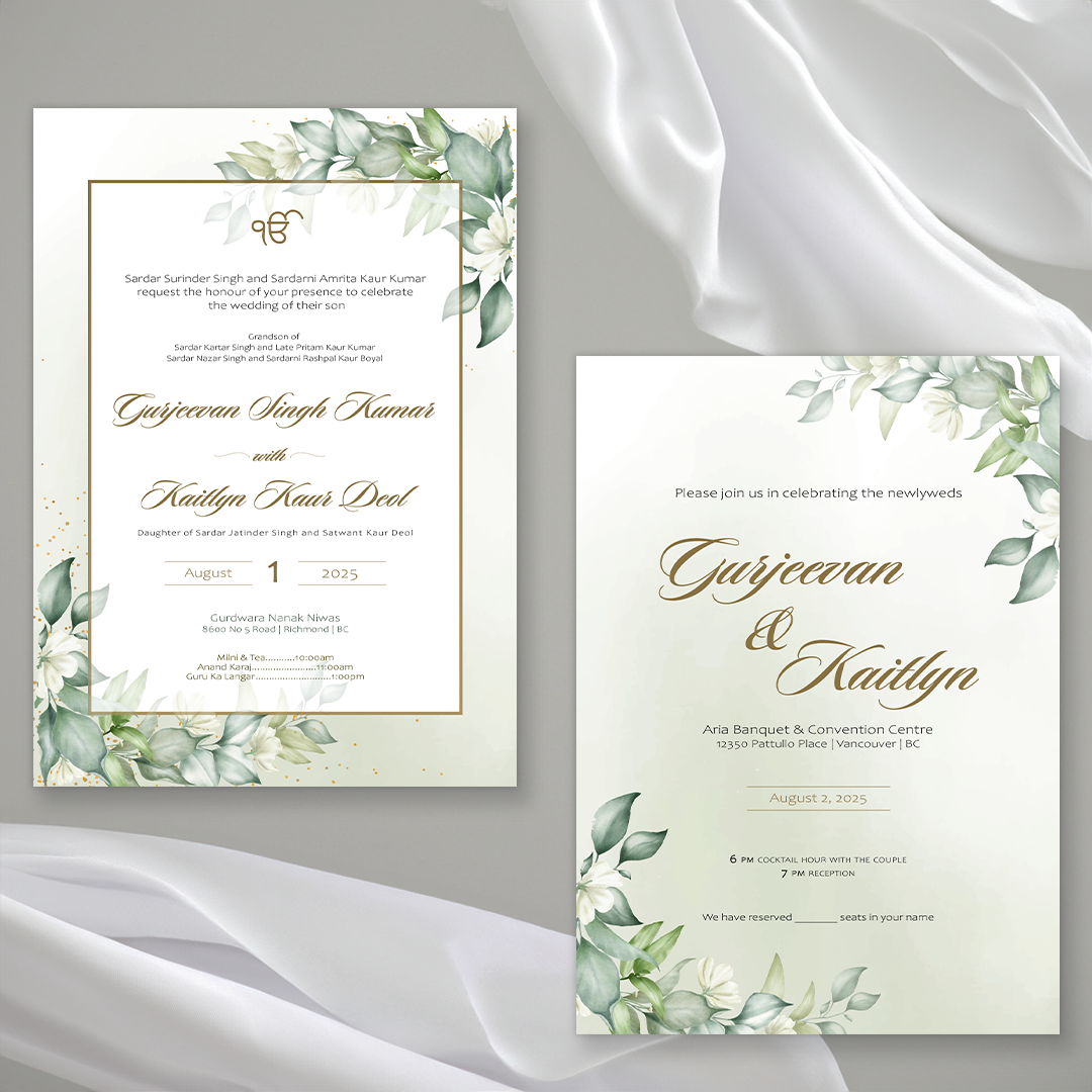 Mint to Be 4-piece Invitation Suite