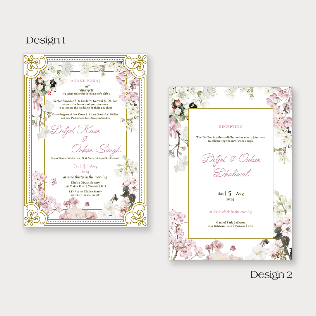 Pretty in Pink 5-piece Invitation Suite