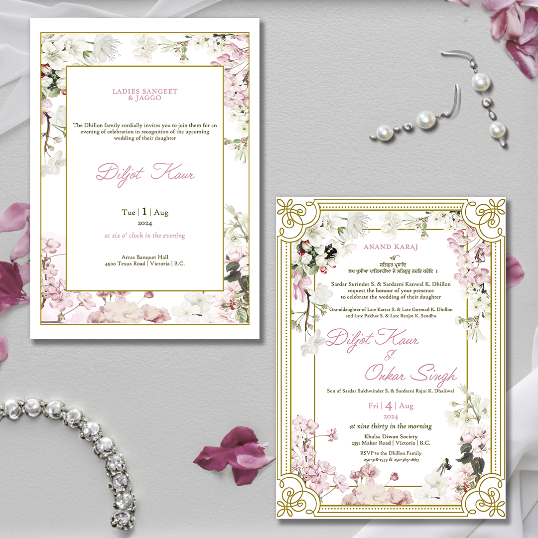 Pretty in Pink 5-piece Invitation Suite