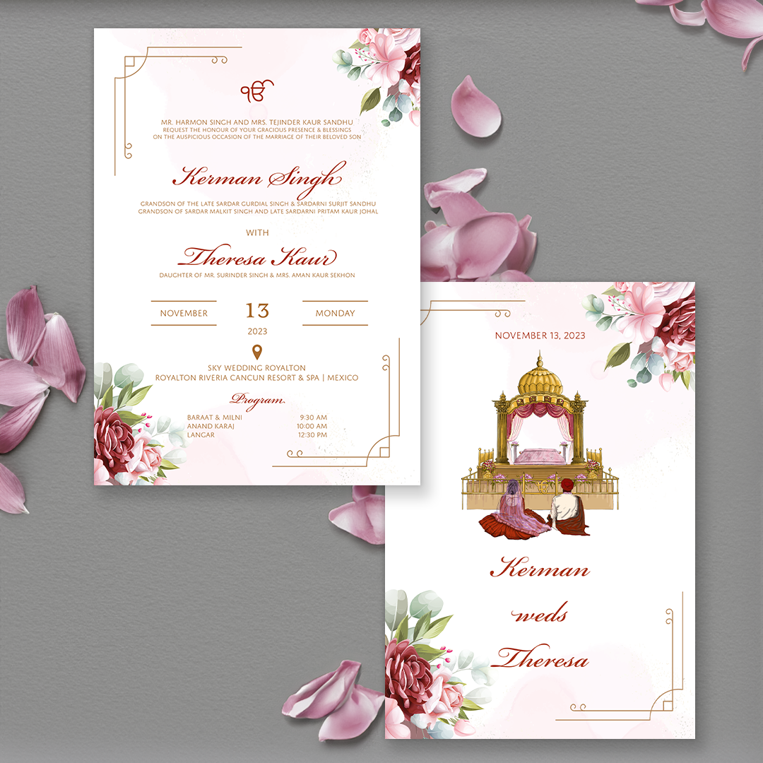 Royal Rouge 6-piece Invitation Suite