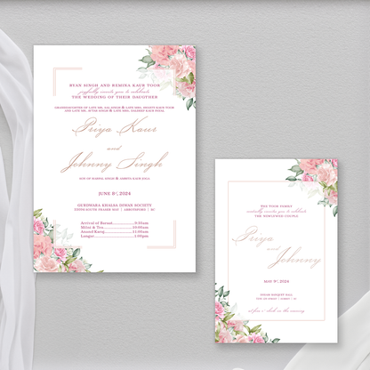 Rose Garden 4-piece Invitation Suite